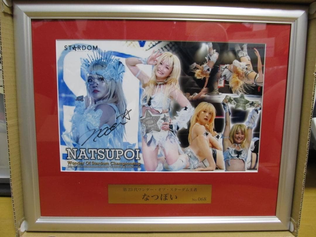 なつぽい　直筆サイン入り記念フォトフレーム　第２３代ワンダー　スターダム なつぽい 直筆サイン入り スターダムポートレート(P-9) – 闘道館