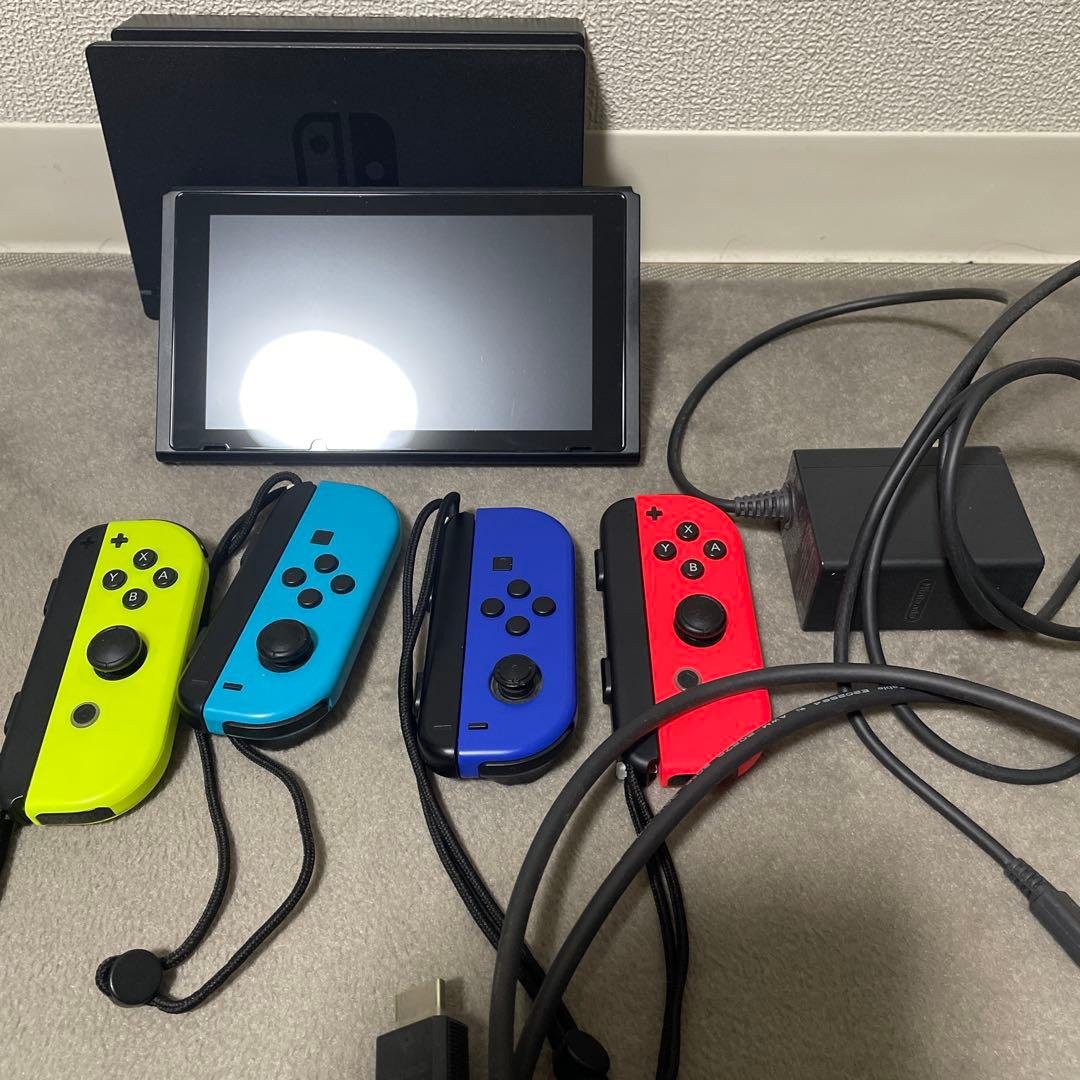 Nintendo Switch 本体 ジョイコン4つ付き お1人様1点限り】【Nintendo Switch】Joy-Con ジョイコン (L) ネオン