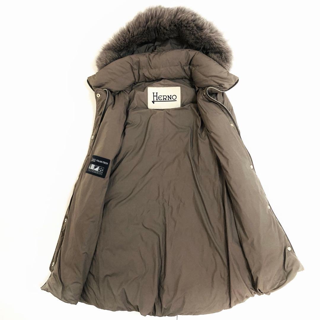 極美品✨ヘルノ ホワイトフォックスファー ポーラーテック ダウン