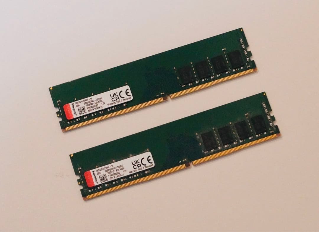 Kingston DDR4 32GB (2x16GB) 3200MHz メモリ